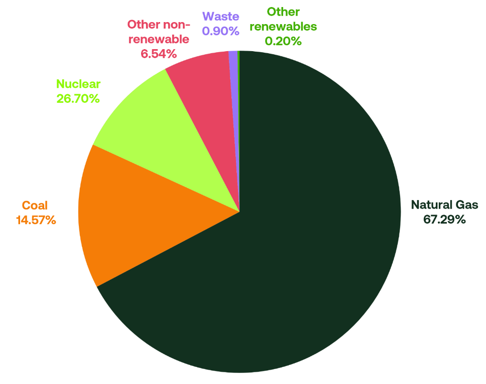 Conventional Fuel Mix chart