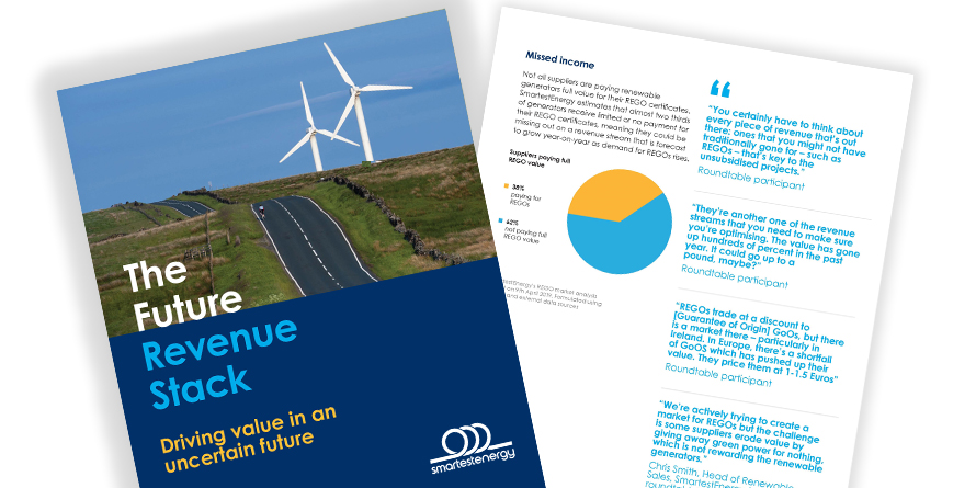 New report reveals renewable projects could lose £15 per MWh due to regulatory changes