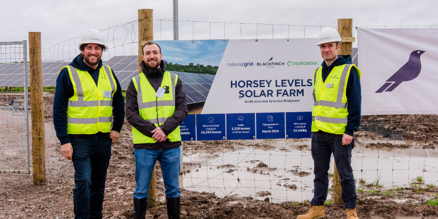 Celebrating two new PPA deals with a visit to Horsey Levels solar farm
