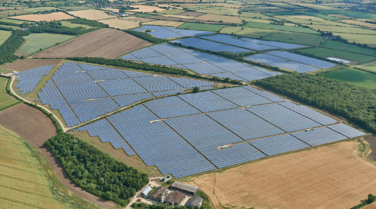 Photo of a large Solar Farm